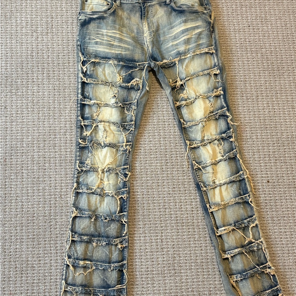 Distressed Blue Jeans for Women